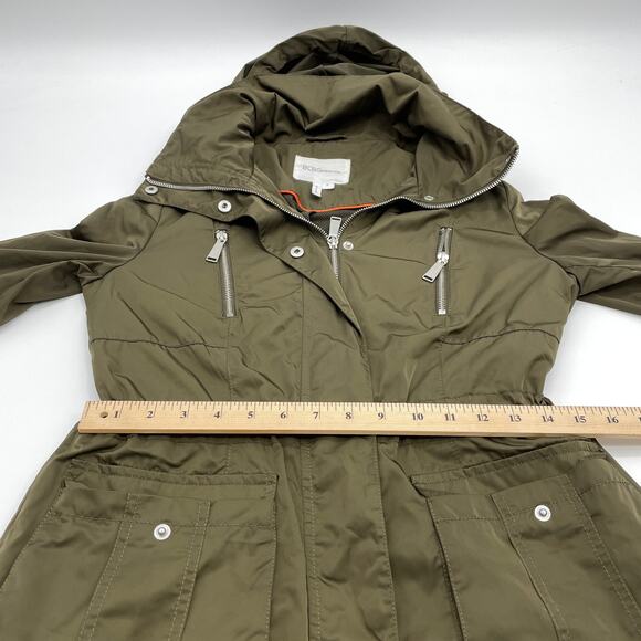 BCBGENERATION Hooded Utility Full Zip Jacket Womens Size S Full Zip Lightweight - Picture 6 of 7